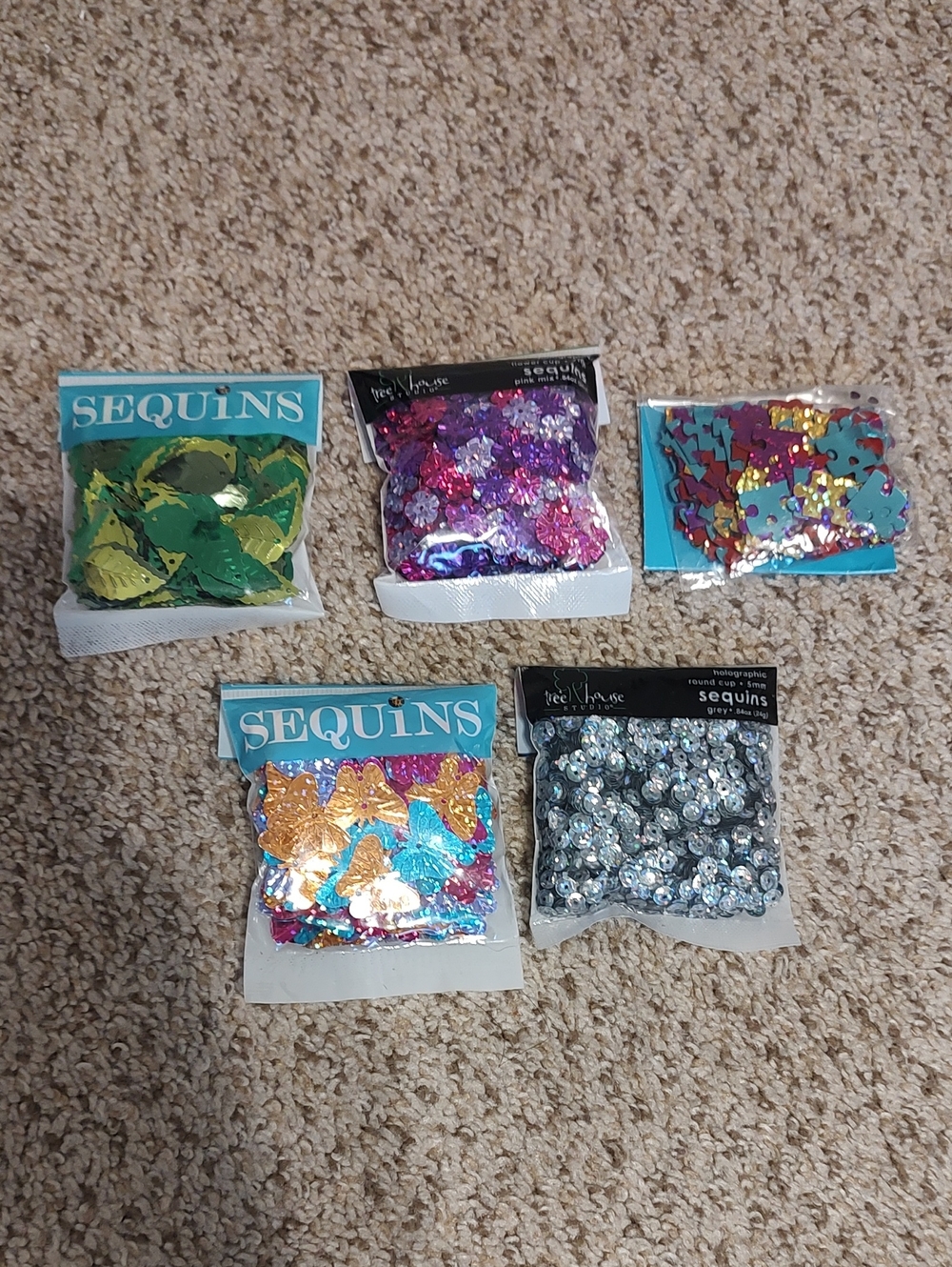 Sequins Craft Mix Assortment – Multicolor Decorative Sequins